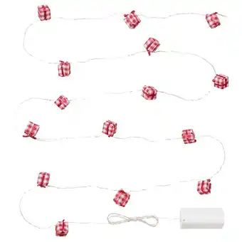 IKEA Stråla led lighting chain with 15 lights, battery-operated/gift box offer