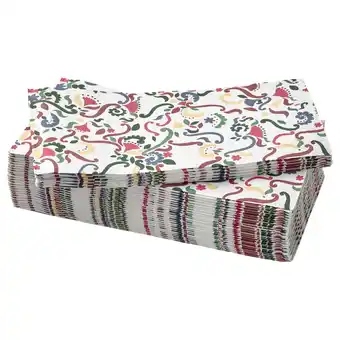 Vinterfint paper napkin, floral pattern multicolour, 38x38 cm