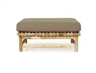 LivingStyles Neveah Teak Timber Square Coffee Table with Cushion, 90cm offer