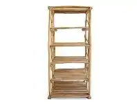 LivingStyles Lombok Teak Timber Tapered Display Shelf offer