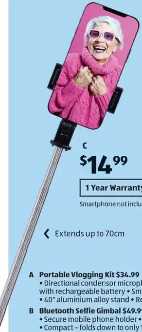 Bluetooth Selfie Stick
