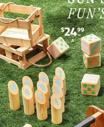 ALDI Outdoor Wooden Games offer