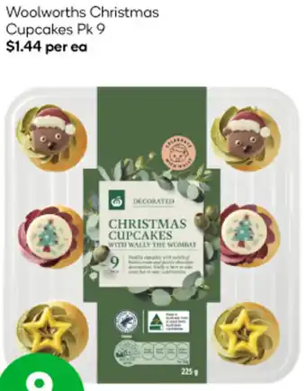 Woolworths Christmas Cupcakes Pk 9