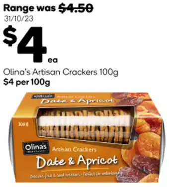 Olina's Artisan Crackers 100g