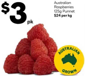 Australian Raspberries 125g