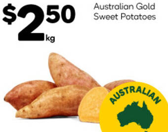 Woolworths Australian Gold Sweet Potatoes offer
