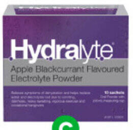 Woolworths Hydralyte Electrolyte Powder Sachets Pk 10 offer