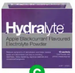 Woolworths Hydralyte Electrolyte Powder Sachets Pk 10 offer