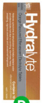 Woolworths Hydralyte Effervescent Tablets Pk 10 offer
