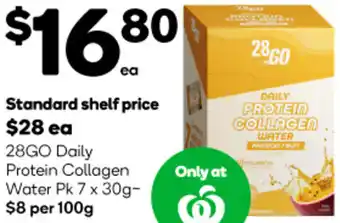 28GO Daily Protein Collagen Water Pk 7 x 30g