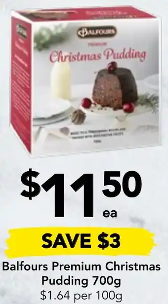 Balfours Premium Christmas Pudding 700g