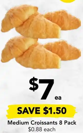 Medium Croissants 8 Pack