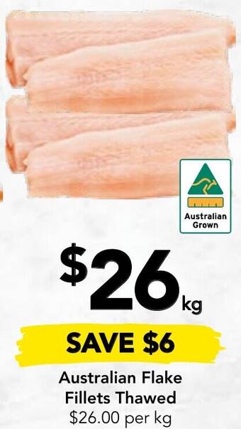 Drakes Australian Flake Fillets Thawed offer