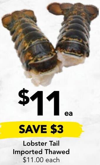 Drakes Lobster Tail Imported Thawed offer