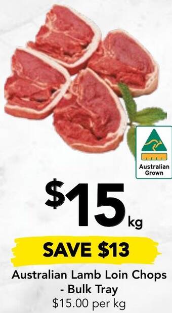 Drakes Australian Lamb Loin Chops Bulk Tray offer