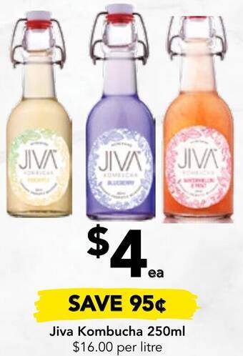 Drakes Jiva Kombucha 250ml offer