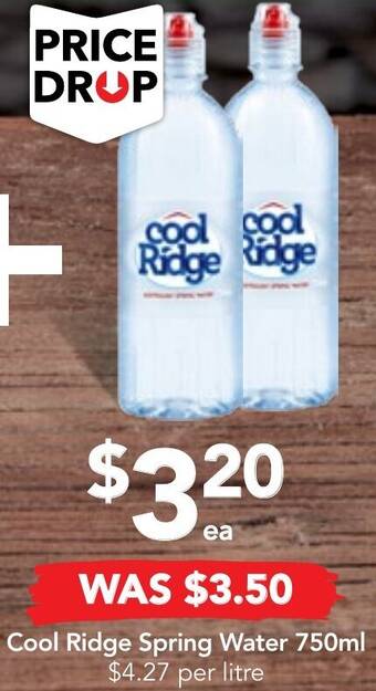 Drakes Cool Ridge Spring Water 750ml offer