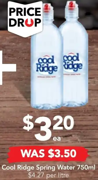 Drakes Cool Ridge Spring Water 750ml offer