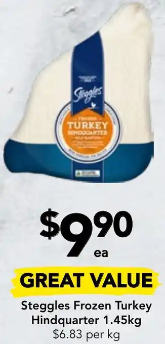 Drakes Steggles Frozen Turkey Hindquarter 1.45kg offer