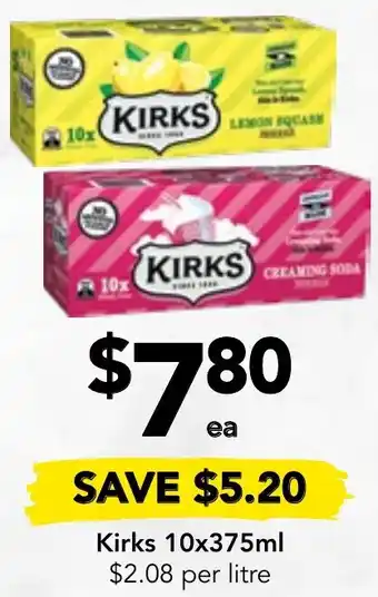 Drakes Kirks 10x375ml offer