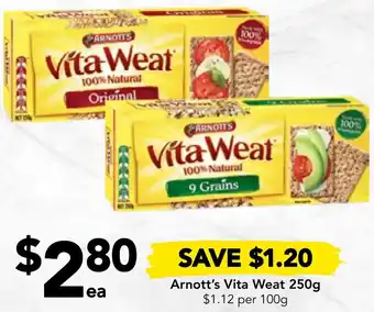 Drakes Arnott's Vita Weat 250g offer