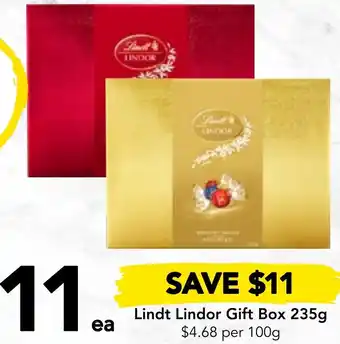 Drakes Lindt Lindor Gift Box 235g offer