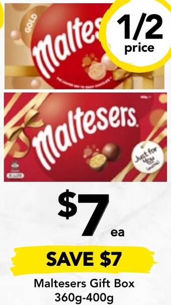 Drakes Maltesers Gift Box 360g-400g offer