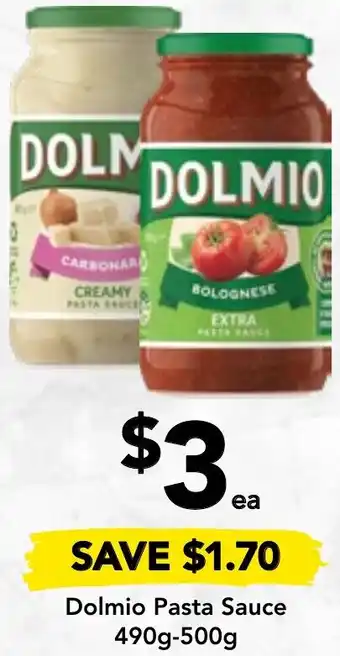 Drakes Dolmio Pasta Sauce 490g-500g offer