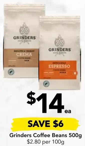 Drakes Grinders Coffee Beans 500g offer
