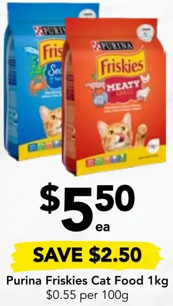 Drakes Purina Friskies Cat Food 1kg offer