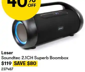 BIG W Laser Soundtec 2.1CH Superb Boombox offer