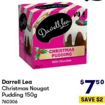 BIG W Darrell Lea Christmas Nougat Pudding 150g offer
