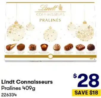 BIG W Lindt Connaisseurs Pralines 409g offer