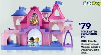 BIG W Little People Disney Princess Magical Lights & Dancing Castle offer