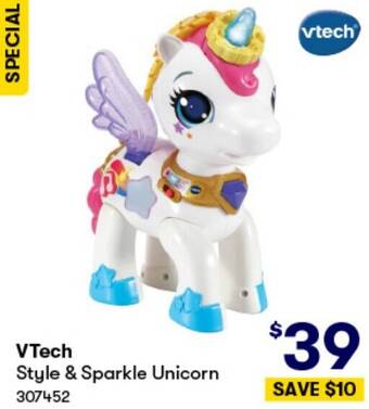 BIG W VTech Style & Sparkle Unicorn offer