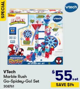 BIG W VTech Marble Rush Go-Spidey-Go! Set offer