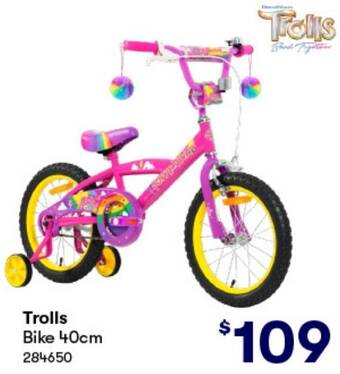 BIG W Trolls Bike 40cm offer