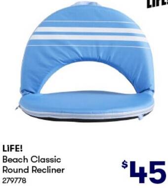BIG W LIFE! Beach Classic Round Recliner offer