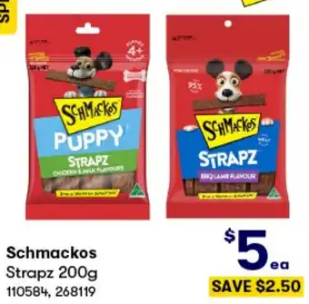 BIG W Schmackos Strapz 200g offer