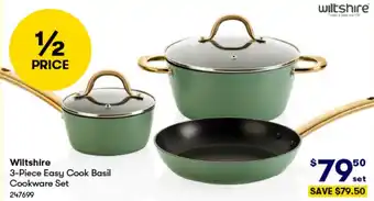 BIG W Wiltshire 3-Piece Easy Cook Basil Cookware Set offer