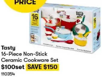 Tasty 16-Piece Non-Stick Ceramic Cookware Set
