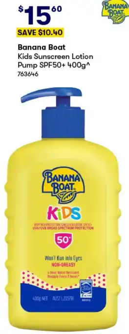 Banana Boat Kids Sunscreen Lotion Pump SPF50+ 400g