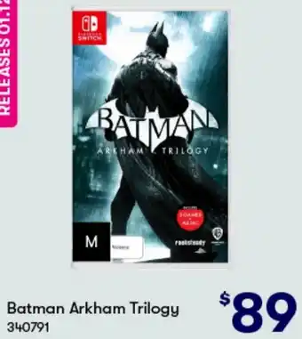 BIG W Batman Arkham Trilogy offer