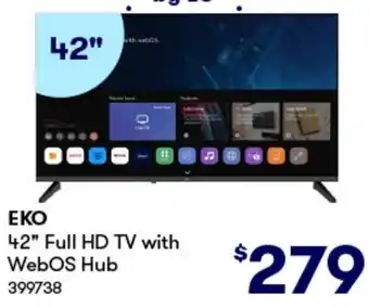 BIG W ΕΚΟ 42" Full HD TV with WebOS Hub offer