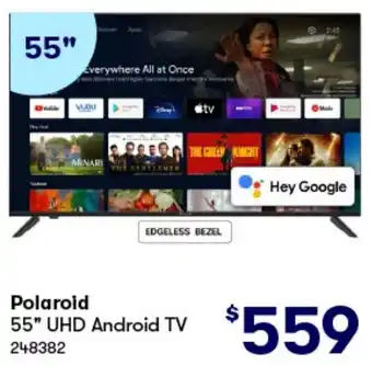 BIG W Polaroid 55" UHD Android TV offer