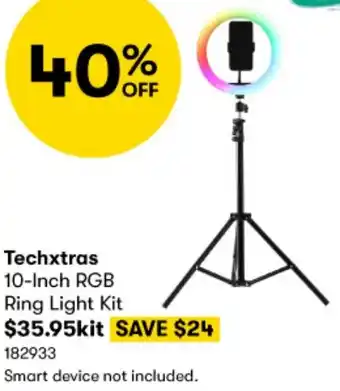 BIG W Techxtras 10-Inch RGB Ring Light Kit offer