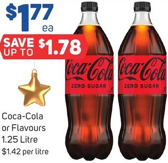 Foodland Coca-Cola or Flavours 1.25 Litre offer