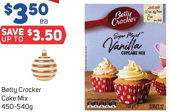 Foodland Betty Crocker Cake Mix 450-540g offer