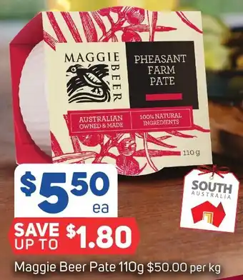 Foodland Maggie Beer Pate 110g offer