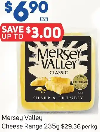 Foodland Mersey Valley Cheese Range 235g offer